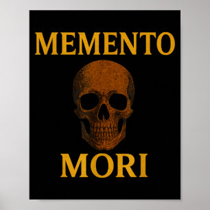 Poster Filosofia Memento Mori Estoicismo Citação