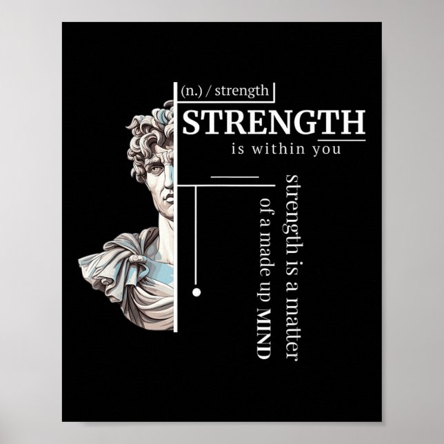 Poster Filosofia Positiva de Disciplina Estática Stren (Frente)