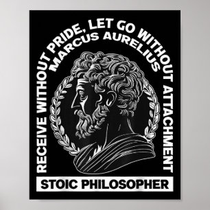 Poster Filosofia romana Marcus Aurelius Citação latina