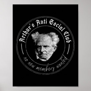 Poster Filosofia Schopenhauer Aphorisms Arthurs Anti Soc
