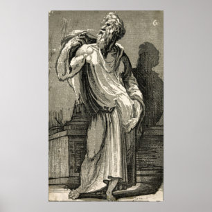 Poster Filósofo - Domenico Beccaumi - c1530