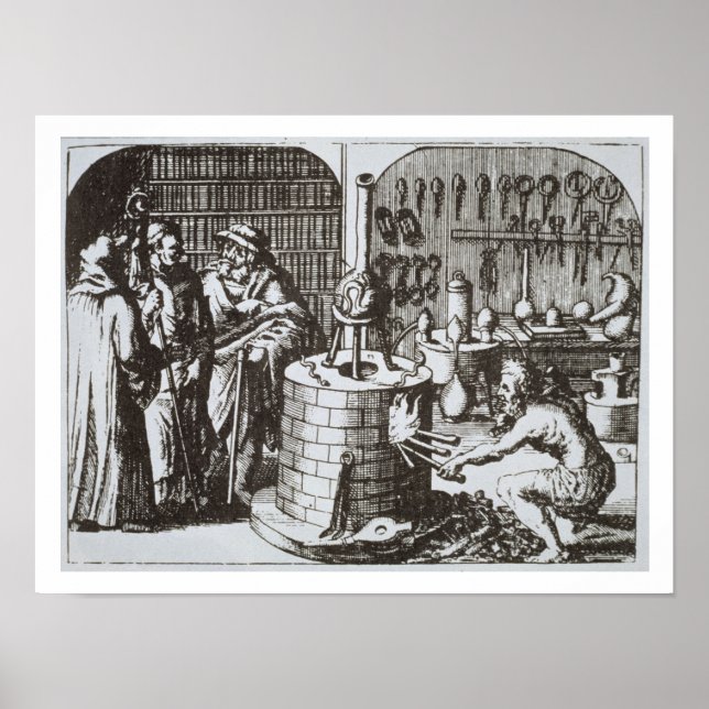 Poster Filósofos herméticos e um alquimista, de Muse (Frente)