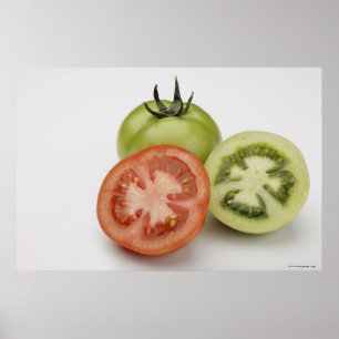 Poster Fim-acima de três tomates