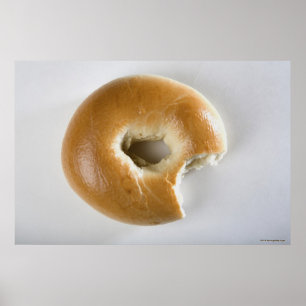 Poster Fim-acima de um bagel