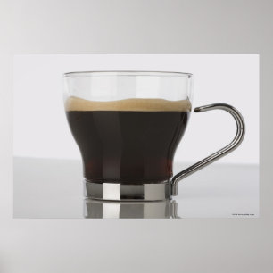 Pôster Fim-acima de um copo de café