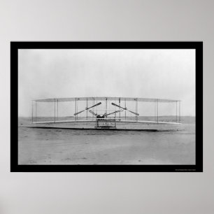 Pôster Fim-Acima Vew do avião 1911 de um irmão de Wrigh