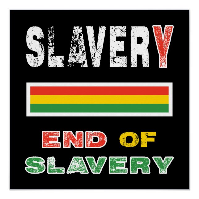 Pôster Fim da escravidão (Frente)