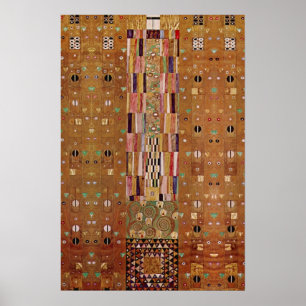 Pôster Fim da Parede, Stoclet Frieze, Klimt, Padrão Mosa