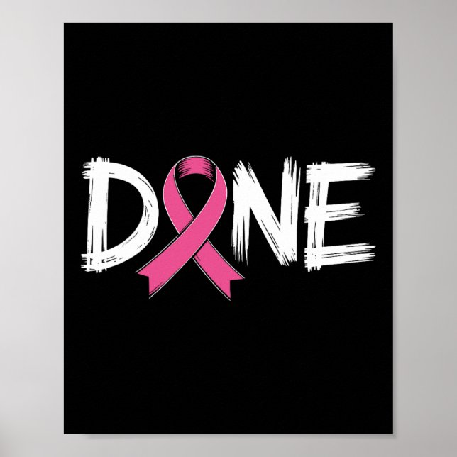 Poster Fim Da Quimio No Dia Passado, Sobrevivente Brea (Frente)