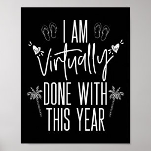 Poster Fim De Ano Virtual Professor Aprendizado Remoto Ve