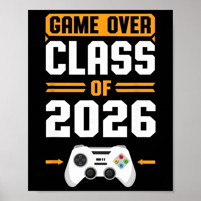Poster Fim de Jogo Cl De 2026 Gamer Rapazes Raparigas Gra (Frente)