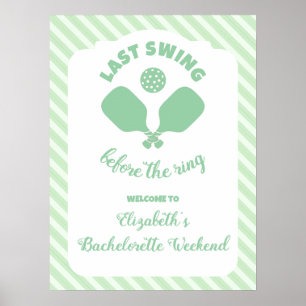 Poster Fim de Semana de Solteira no Pickleball