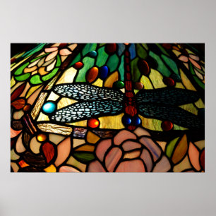 Pôster Fim de Tiffany acima da máscara de lâmpada do