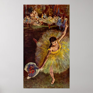 Poster Fim de um Arabesque por Edgar Degas, balé do