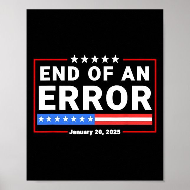 Poster Fim De Um Erro Em Janeiro De 20 De Janeiro De 2025 (Frente)