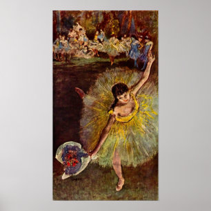 Pôster Fim do arabesque por Edgar Degas