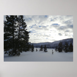 Poster Fim do Dia da Neve no Parque Nacional de Yellowsto