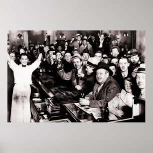 Poster Fim do Partido da Proibição no Bar Local de 1933