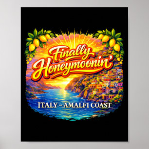Poster Finalmente Lua de Mel Itália Costa Amalfi Combinan