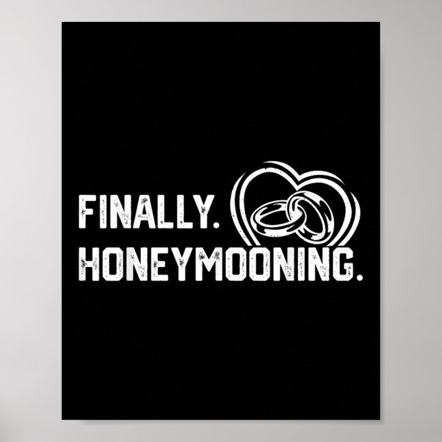 Poster Finalmente Lua de mel Tee Cute Honeymoon Finalment (Frente)