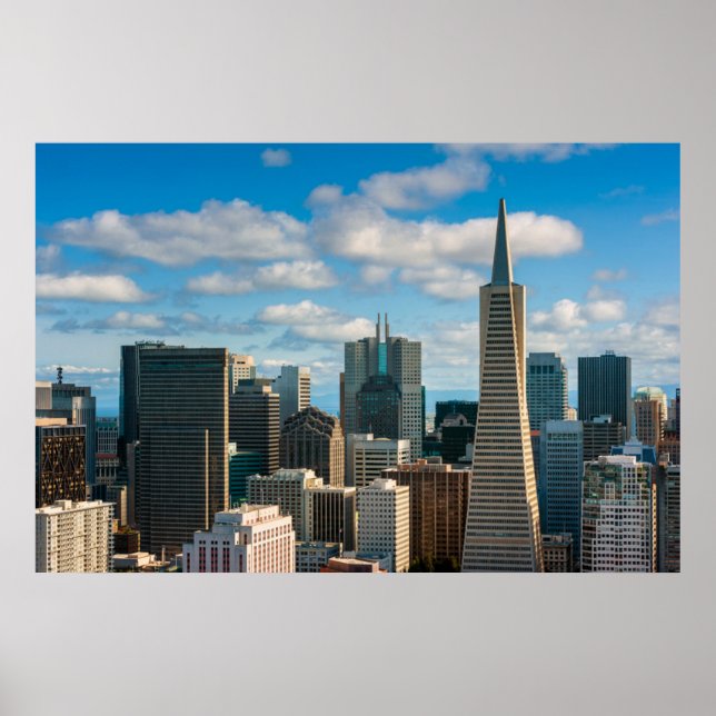 Poster Financial District Skyline of San Francisco (Frente)
