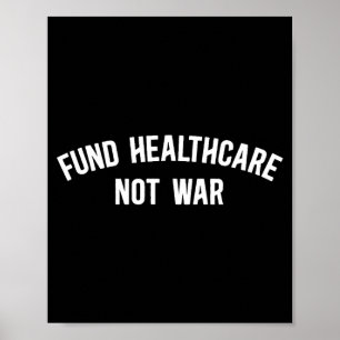Poster Financie a Saúde Não a Guerra Antiguerra