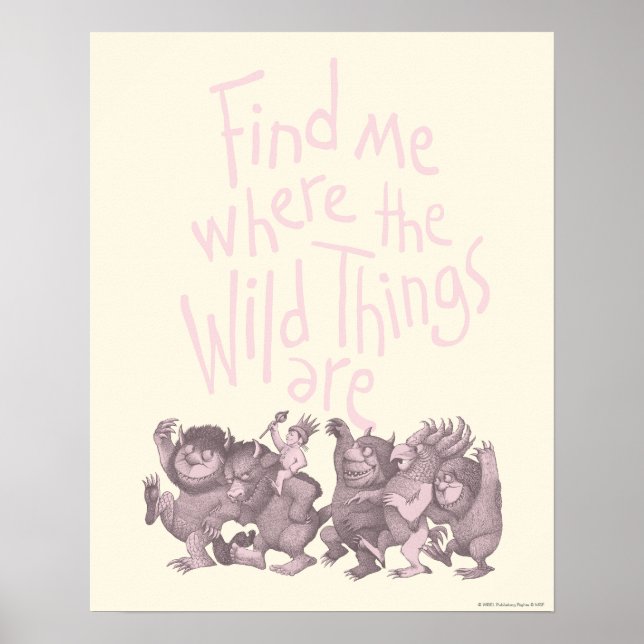 Poster Find Me Where the Wild Things Are (Frente)
