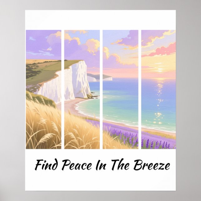 POSTER FIND PEACE IN THE BREEZE (Frente)