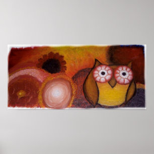 Pôster Fine Art Owl Print