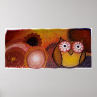 Pôster Fine Art Owl Print