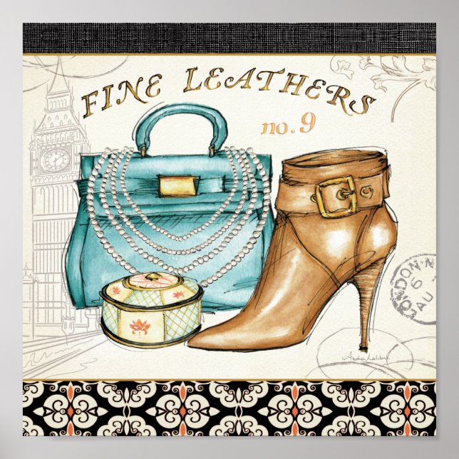Pôster Fine Leather Bag and Shoe (Frente)