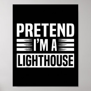 Poster Fingir-Me Um Farol Homens Mulheres Crianças Hallow