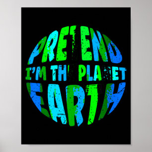 Poster Fingir Que Eu Sou A Terra Funny Lazy Matching Hall