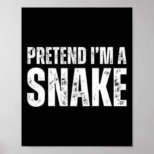 Poster Fingir que sou Cobra Preguiçoso Figurino 1