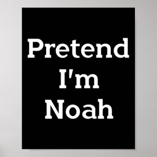 Poster Fingir que sou Noah, Bíblia Dia de as Bruxas engra
