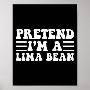 Poster Fingir que sou um bean Lima - Dia de as Bruxas eng