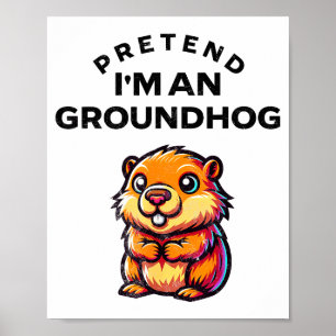 Poster Fingir que sou um esquilo engraçado preguiçoso fan