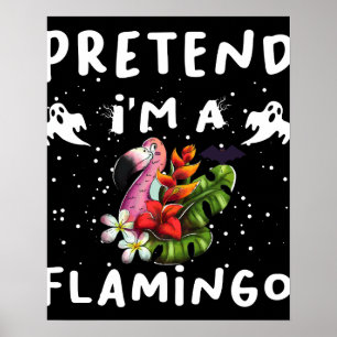 Poster Fingir que sou um fantasia engraçada de Halloween