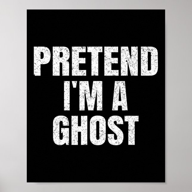 Poster Fingir que sou um fantasma da família de Halloween (Frente)
