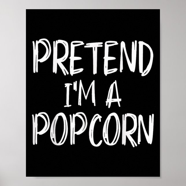 Poster Fingir que sou um fato de Pcorn, festa de Hallowee (Frente)