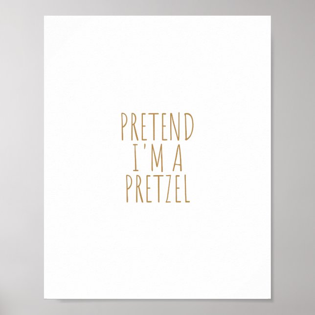 Poster Fingir que sou um Pretzel (Frente)