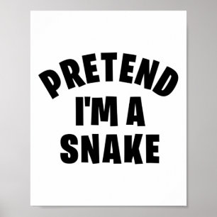 Poster Fingir que sou uma Cobra Engraçada Fodora de Hallo