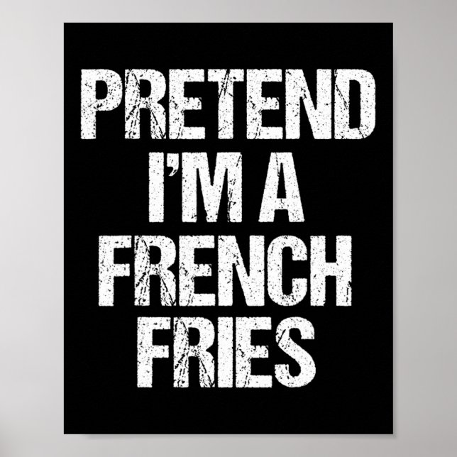 Poster Fingir que sou uma fada francesa. Frita Engraçada  (Frente)