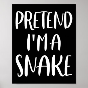 Poster Fingir que sou uma fantasia de Halloween Cobra pre
