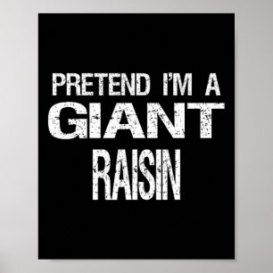 Poster Fingir que sou uma fantasia de Halloween gigante