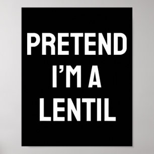 Poster Fingir que sou uma festeira de Lentil Diversão do