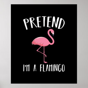 Poster Fingir Um Figurino De Dia de as Bruxas engraçado 