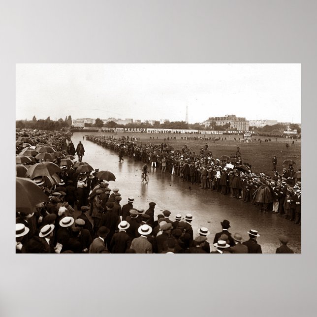Poster Finish Tour de France 1912 no Parc des Princes (Frente)