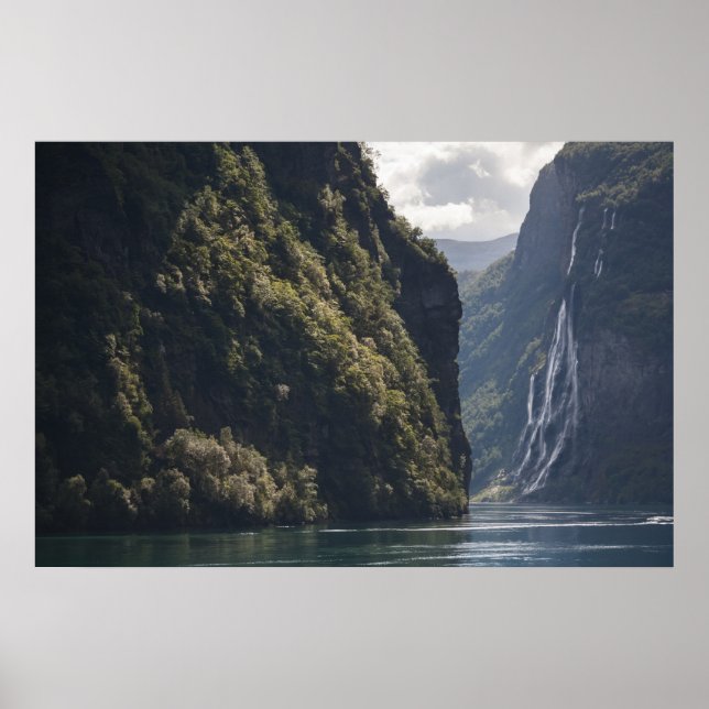 Poster Fiorde de Geiranger Noruega (Frente)
