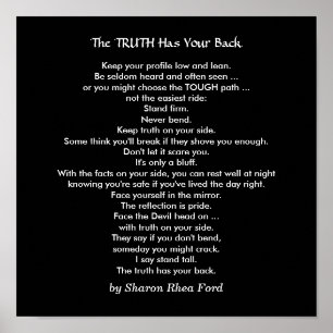 Poster Fique alto com a Verdade por SRF